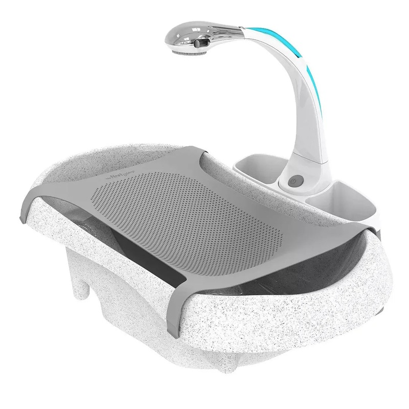 Rain Shower Baby Spa Newborn to Toddler Tub with Soothing Spray Showerhead (See Description)