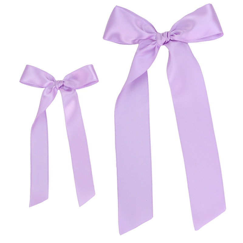 Satin Bow – Lilac Sash Clip