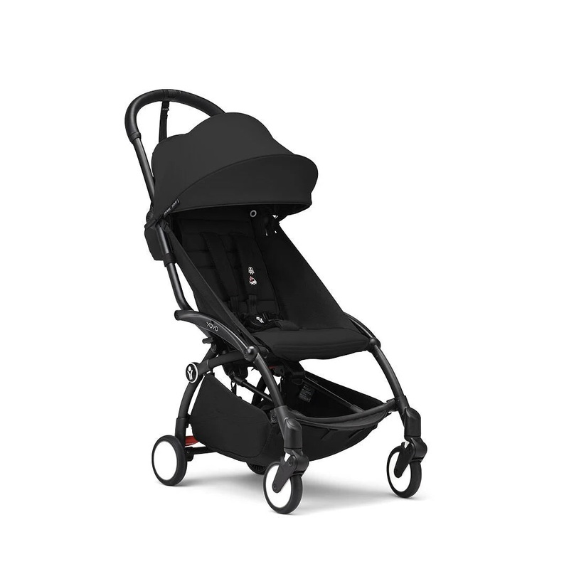 Stokke YOYO 6+ Stroller – Black Frame/Black Fabric