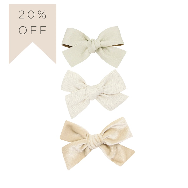 Bow 3 Pack: Ivory Clips