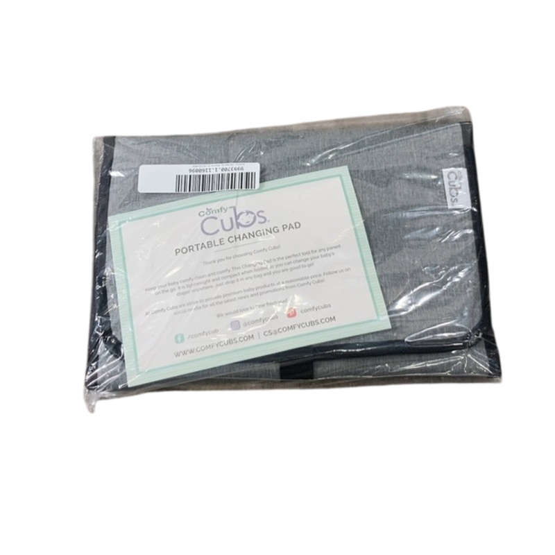 Comfy Cubs Portable Changing Pad, Solid Grey
