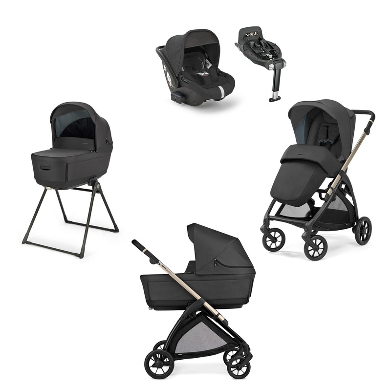 Inglesina Electa Travel System with reclining car seat 360 base (2025) – Upper Black