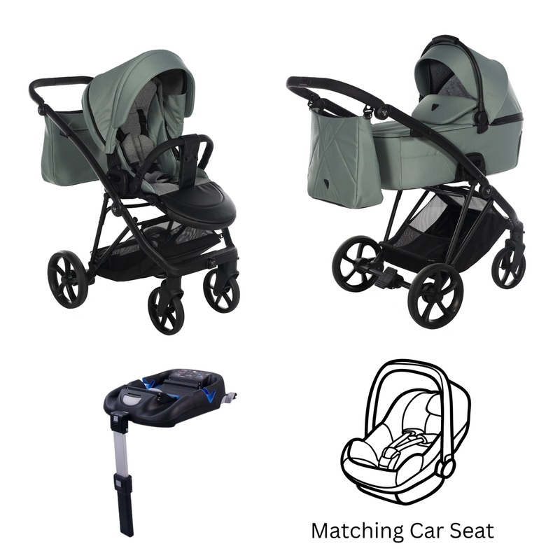 JUNAMA AIR V3 GREEN – 4IN1 (INCLUDES CAR SEAT & ISOFIX BASE)