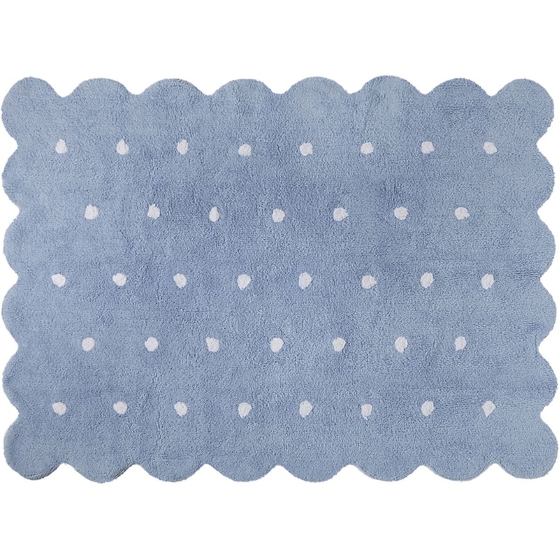 Lorena Canals Biscuit Rug – Blue (4′ x 5′ 3″)
