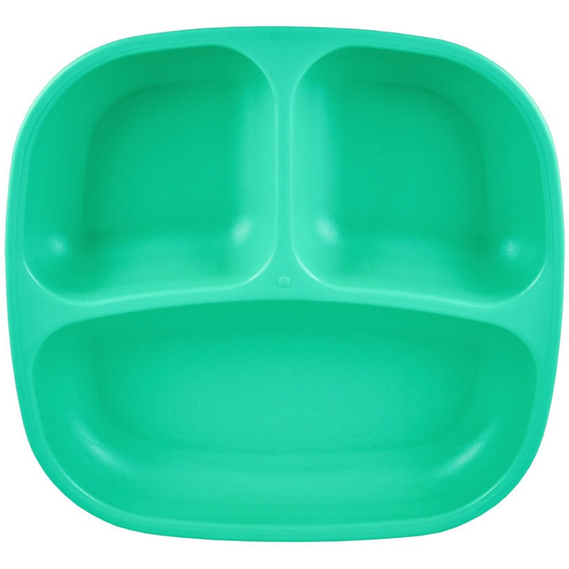 Re-Play 7″ Divided Plate – Aqua
