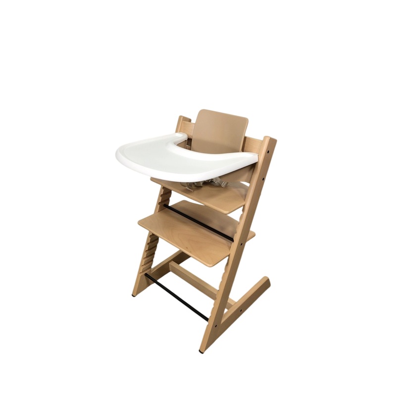 Stokke Tripp Trapp High Chair with Baby Set and Tray, Natural, Natural