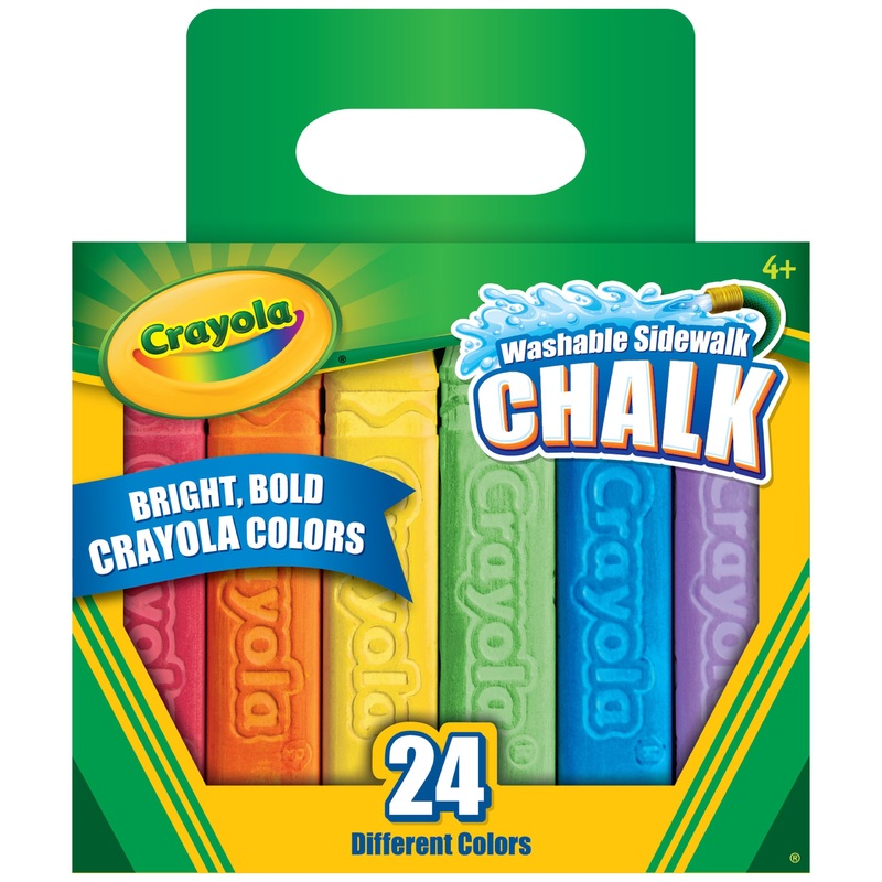 Crayola Washable Sidewalk Chalk (24 Pieces)
