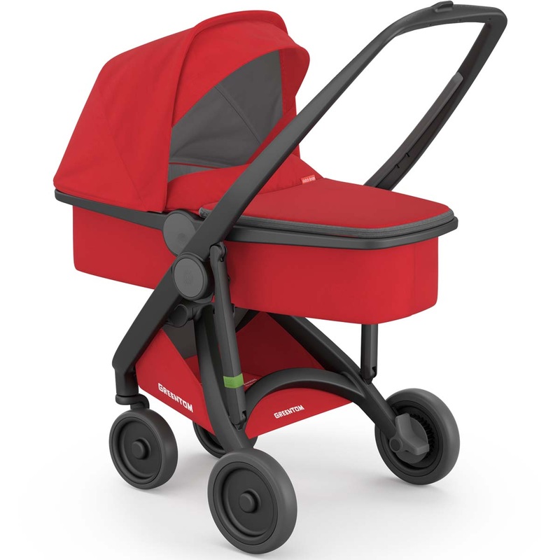 Greentom Carrycot Stroller – Black/Red