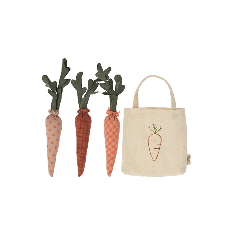 Maileg Carrots In Shopping Bag