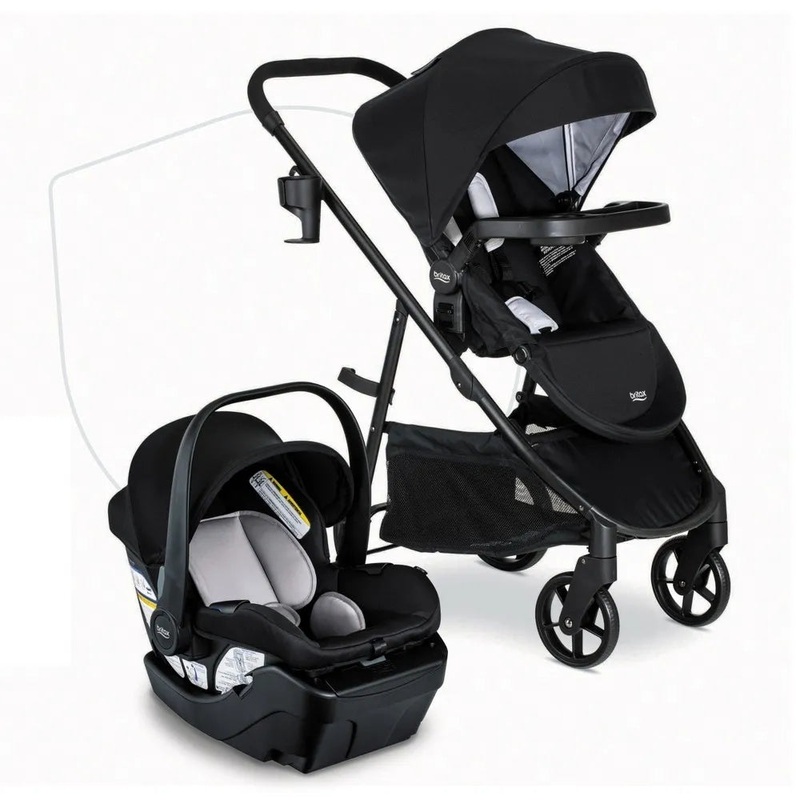 Willow Brook Baby Travel System with Infant Car Seat and Stroller – Onyx Glacier