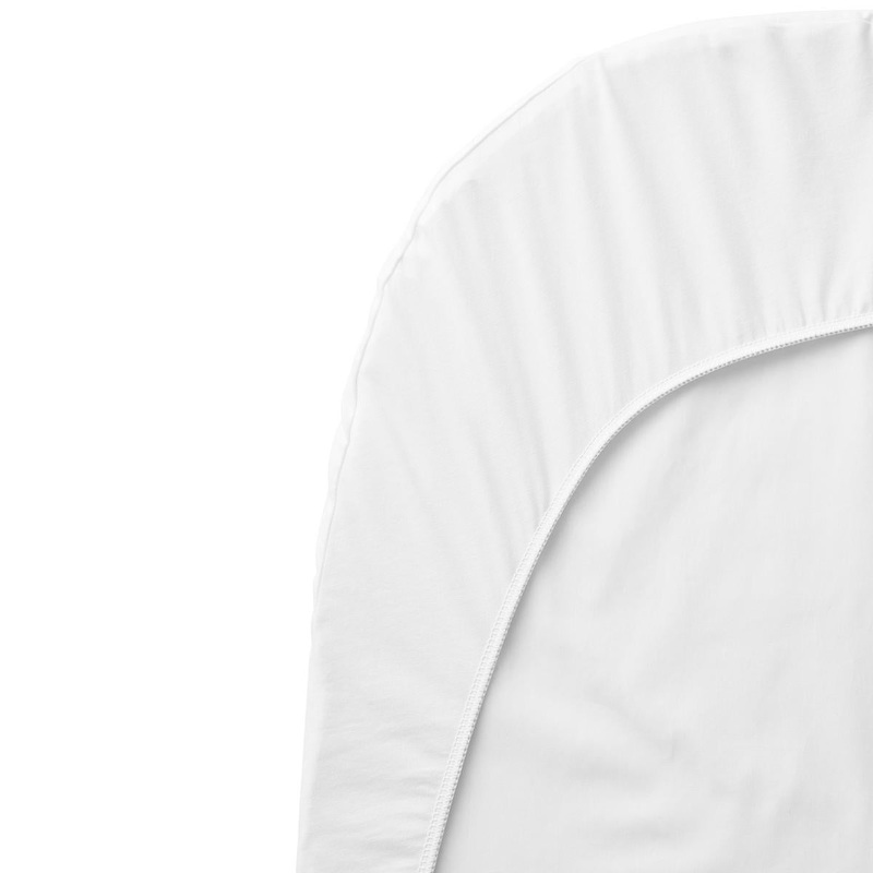 BabyBjorn Fitted Sheet for Baby Crib – White