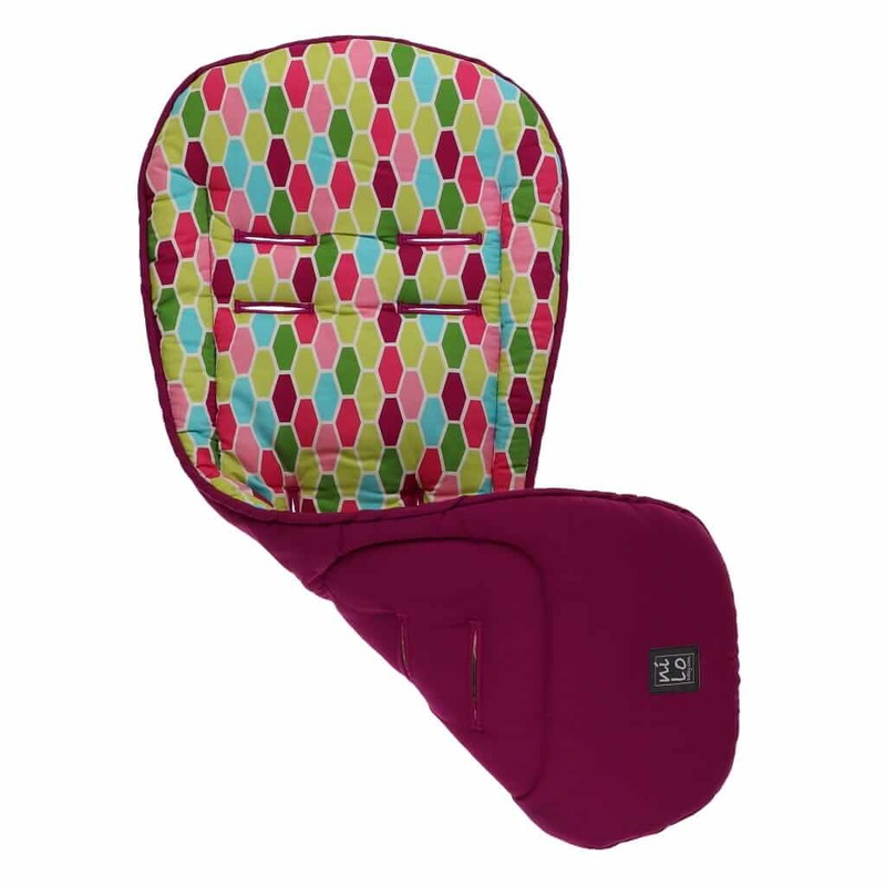 Long Stroller Mat Honeycomb Hot Pink
