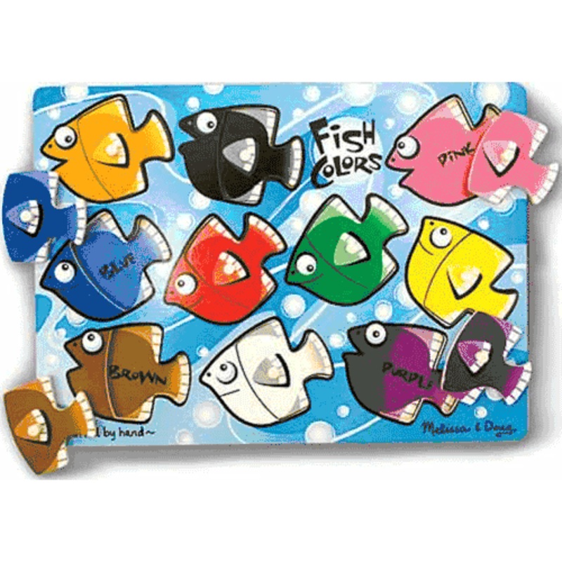 Melissa & Doug Fish Color Mix ‘n Match Peg