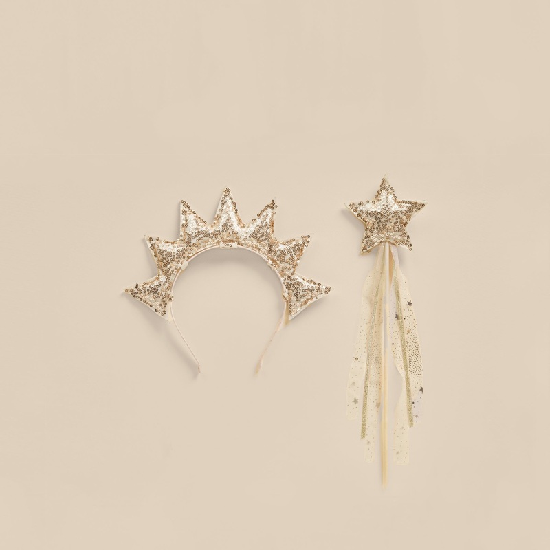 Noralee Sun Crown & Wand | Gold