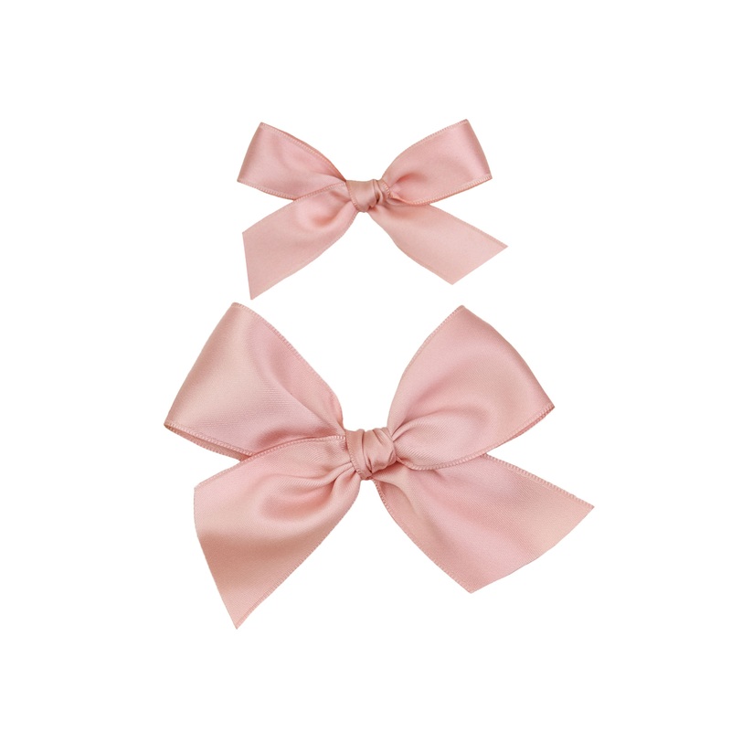 Satin Bow – French Pink Clip