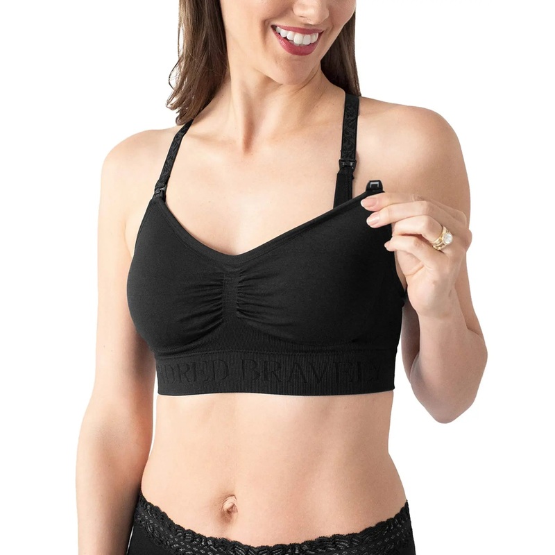 Simply Sublime Lace Racerback Nursing Bra – Busty – Black
