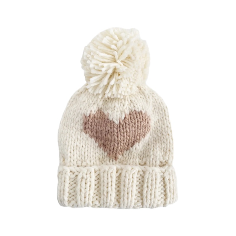 Blueberry Hill Heart Beanie – Blush