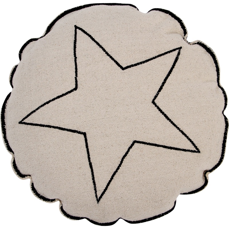 Lorena Canals Round Cushion – Star (1′ 4”)