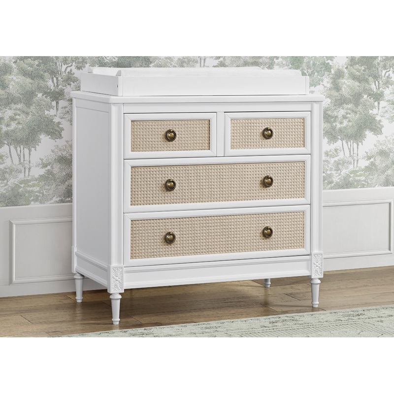 Madeline 4 Drawer Dresser with Changing Top and Interlocking Drawers