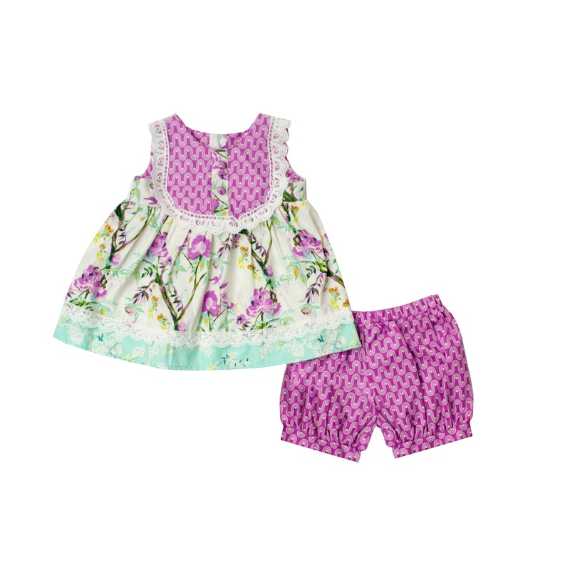 Orchid Garden Short Set