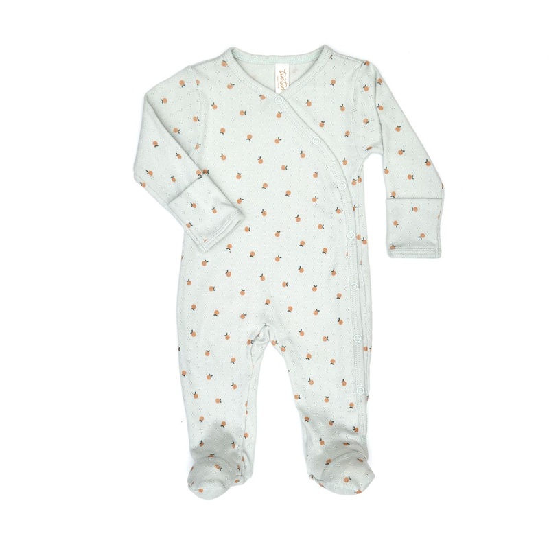 Tun Tun (Peru) – Pointelle Kimono Footie – Oranges