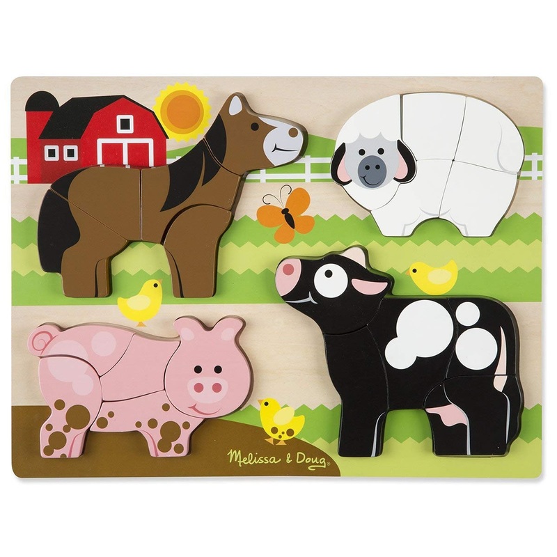 Melissa & Doug Chunky Jigsaw Puzzle Farm