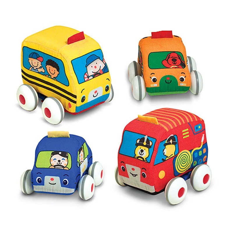 Melissa & Doug Pull-Back Town Vehicles