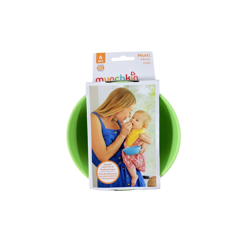 Munchkin Multicolor Bowls, 4 Pack