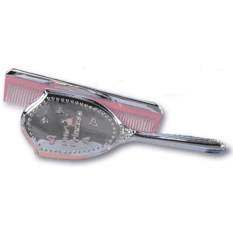 Stephan Baby Royal Brush and Comb Girl Set