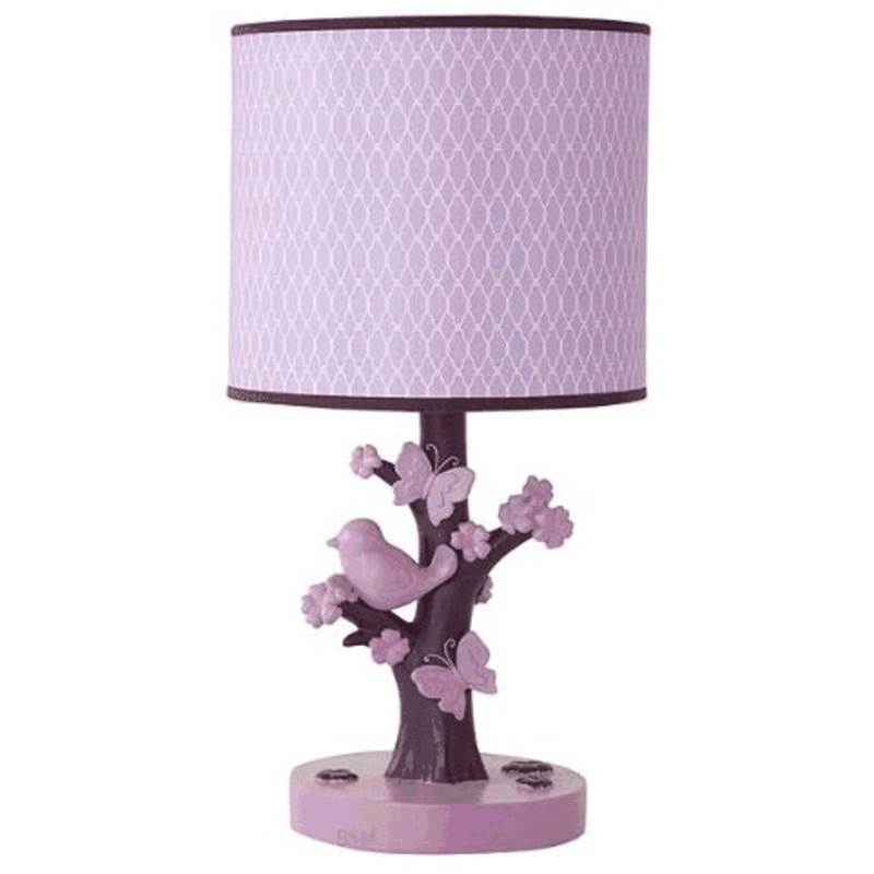 Lambs & Ivy Plumberry Lamp with Shade & Bulb