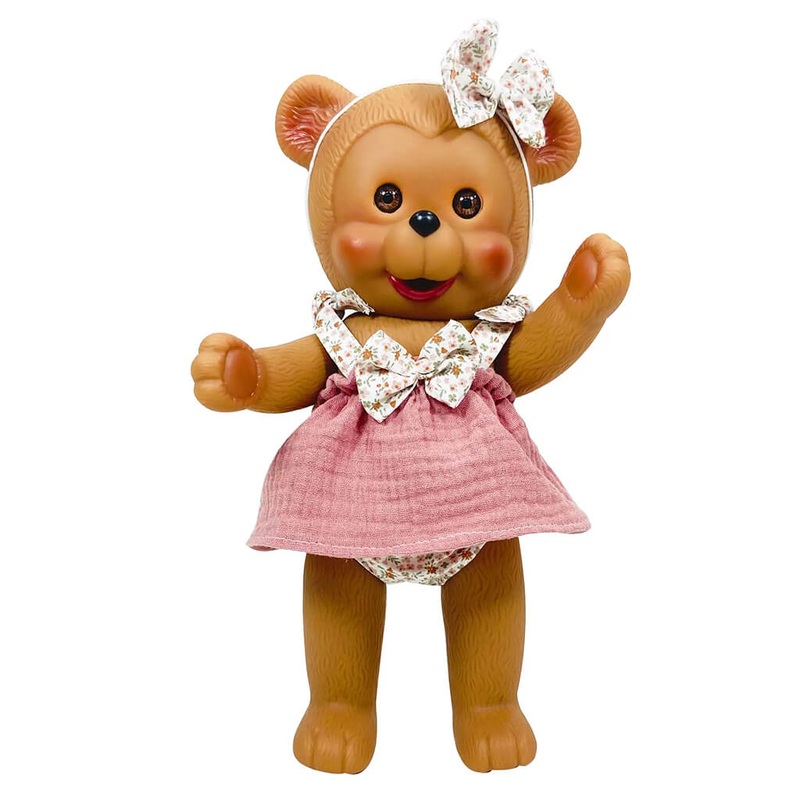 Nines d’Onil Poppy Bear Doll Pink Dress