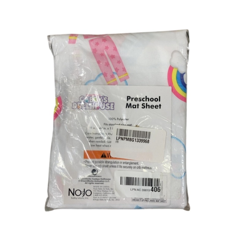 Nojo Nap Pad Sheet, Gabby’s Dollhouse Dream It Up Pink