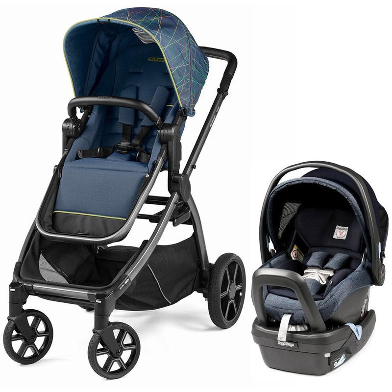 Peg Perego YPSI + Primo Viaggio 4-35 Nido Travel System Bundle – New Life / Mirage Blue