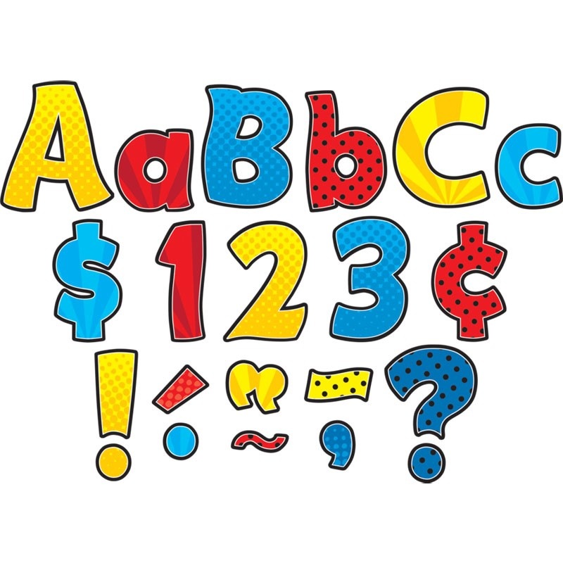 Superhero Funtastic 4″ Letters Combo Pack