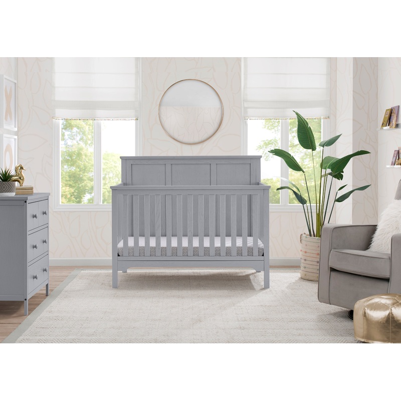Sweet Beginnings Sage Flat Top 6-in-1 Convertible Crib