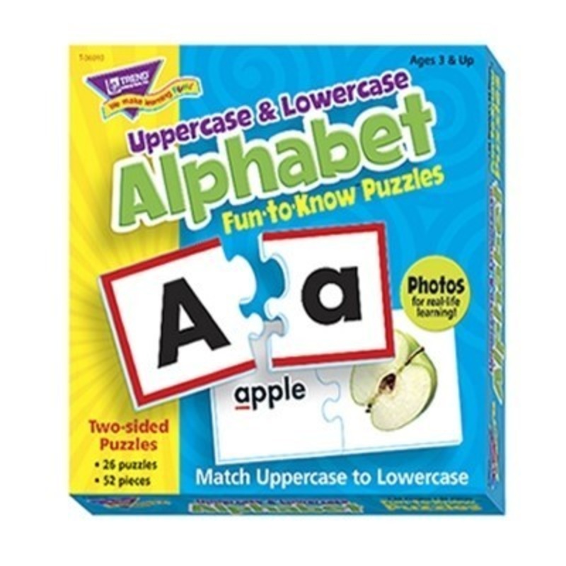 Fun-To-Know Puzzles – Uppercase & Lowercase Alphabet