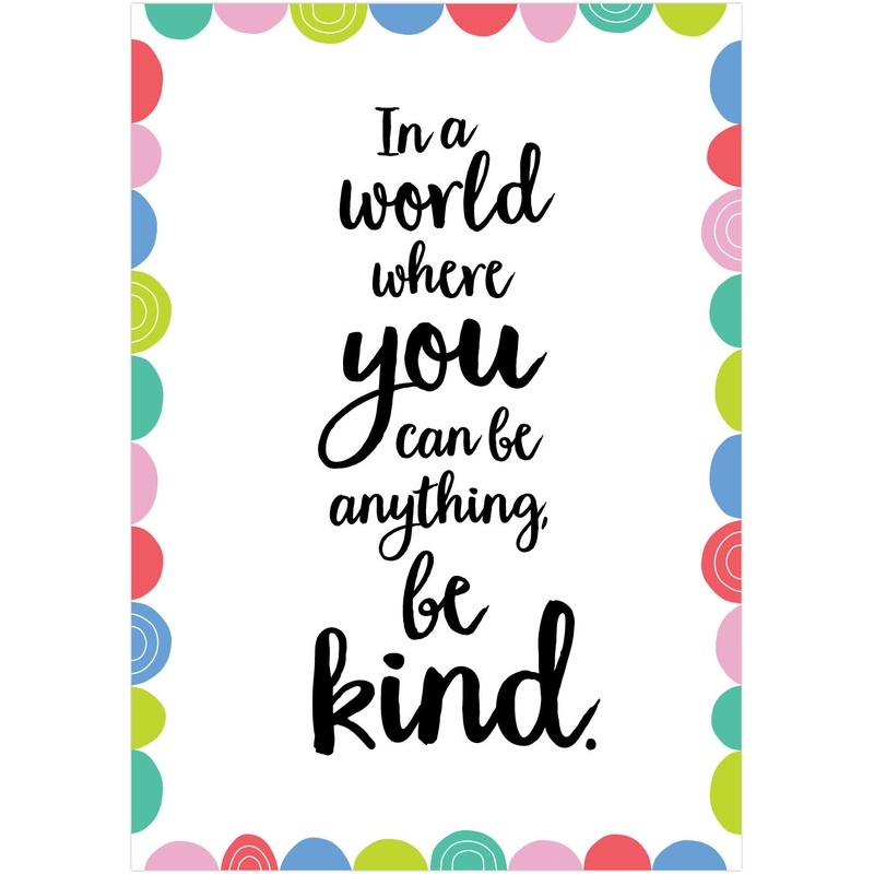 In a world where you can be anything… (Rainbow Doodles) Inspire U Posters