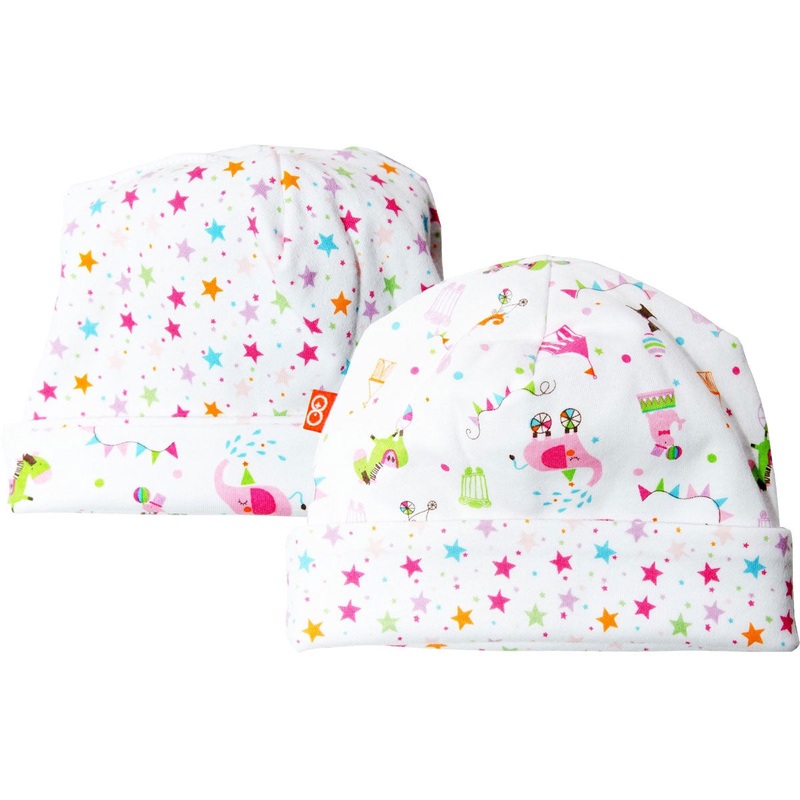 Magnificent Baby Reversible Hat – Girl’s Circus / Stars