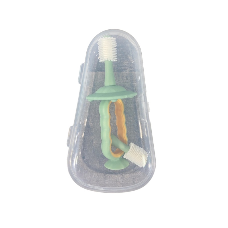 Momcozy 360 Silicone Toothbrush, Green