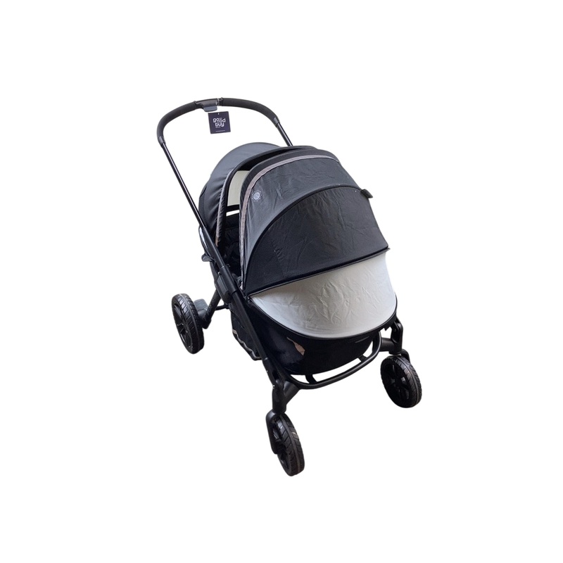 Evenflo Pivot Xplore Dreamz All-Terrain Stroller Wagon with Bassinet Insert, 2024, Jetsetter Black