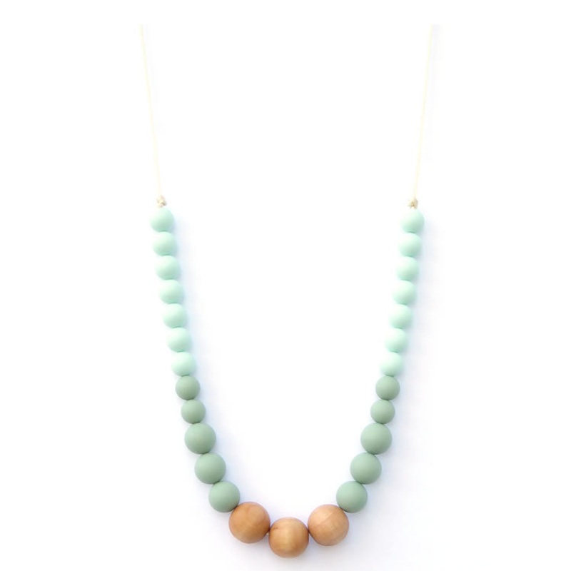 Loulou Lollipop Naturalist Statement Necklace – Sage/Mint
