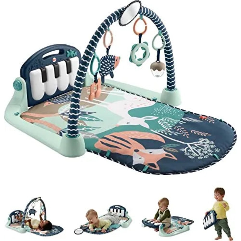Newborn Playmat with Kick & Play Piano Musical Toy