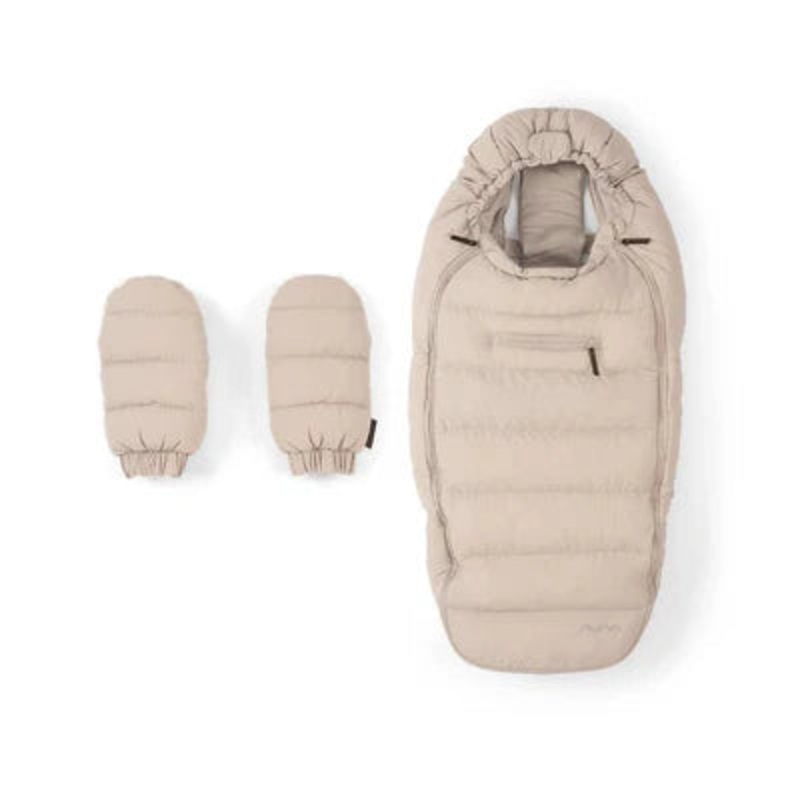 Nuna Winter Footmuff, Gloves & Bag – Biscotti
