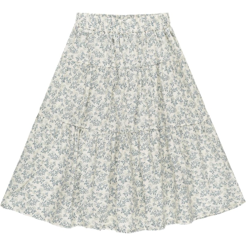 Rylee + Cru Tiered Midi Skirt || Blossom