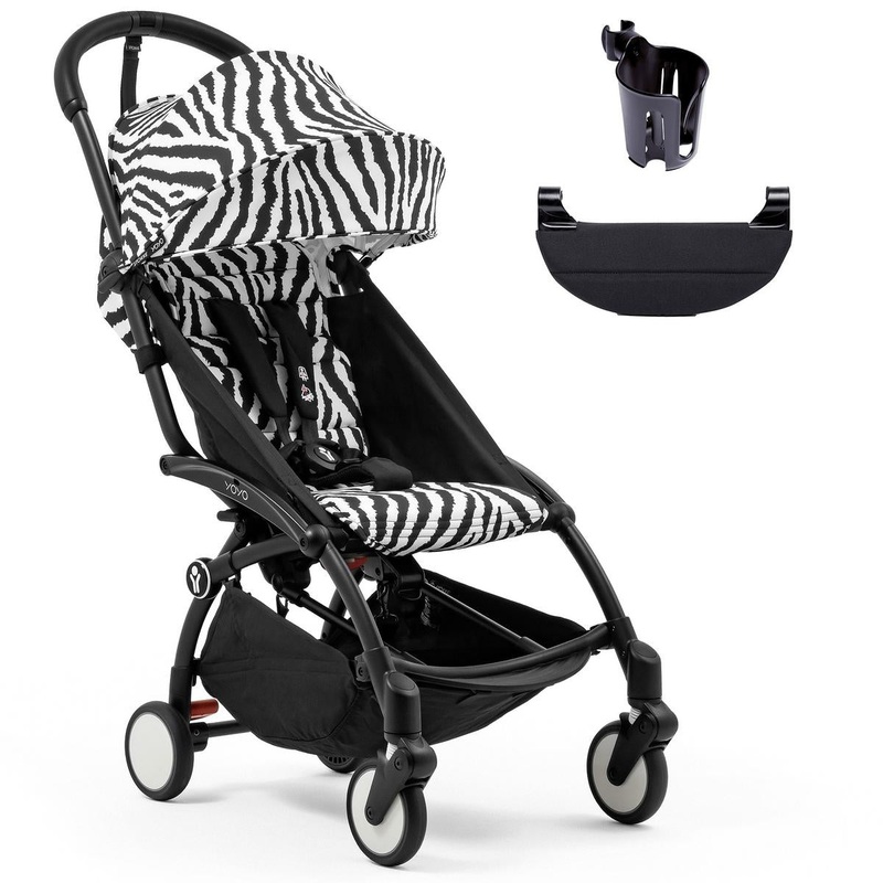 Stokke YOYO3 Ultra Compact 6+ Stroller + Essentials Bundle – Black / Zebra