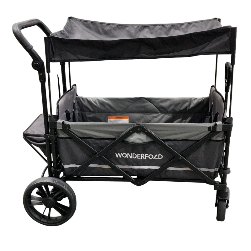 Wonderfold X2 Push + Pull Double Stroller Wagon, 2023, Stone Gray