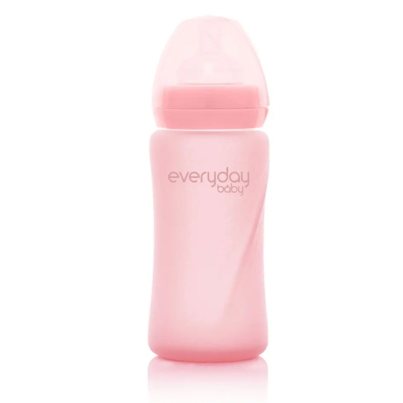 Glass Baby Bottle (240mL) – Rose Pink
