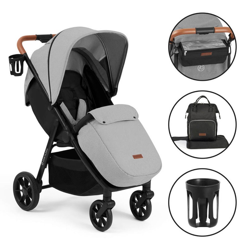 Ickle Bubba Stomp Stride Prime Stroller – Pearl Grey