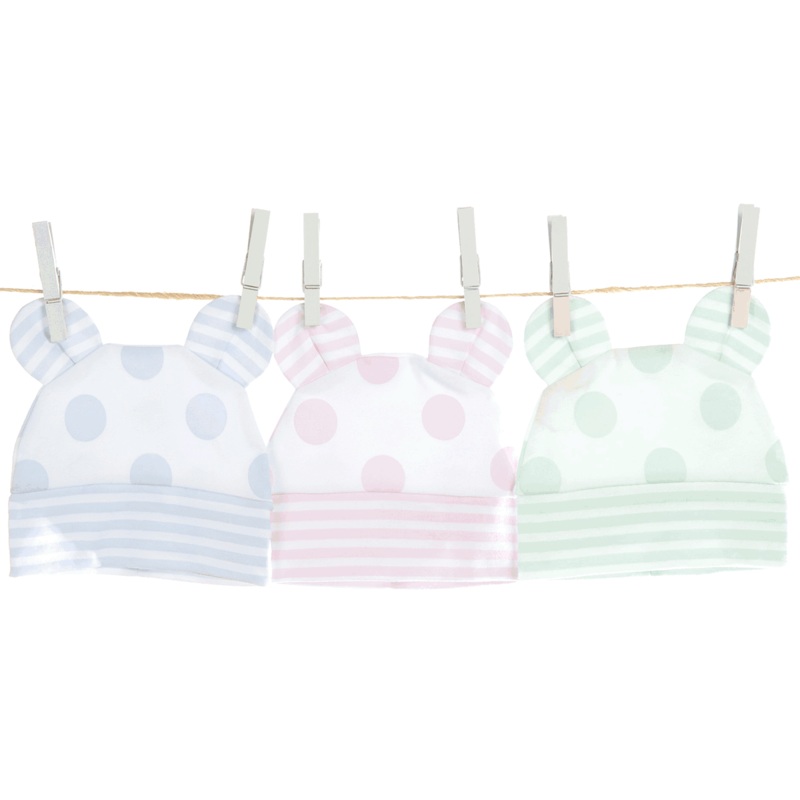 Little Giraffe Lollipop Cotton Cap with Ears – 3 to 6 Months