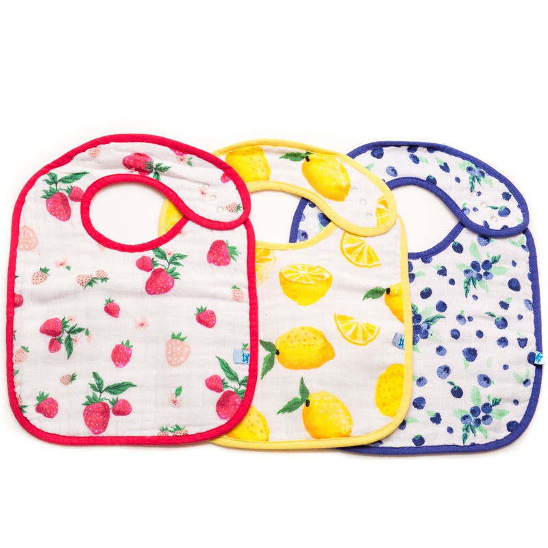 Little Unicorn Cotton Classic Bib 3-Pack – Berry Lemonade